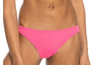 ROXY Beach Classics Moderate Coverage Bikini Bottoms Size L Pink New With Tags